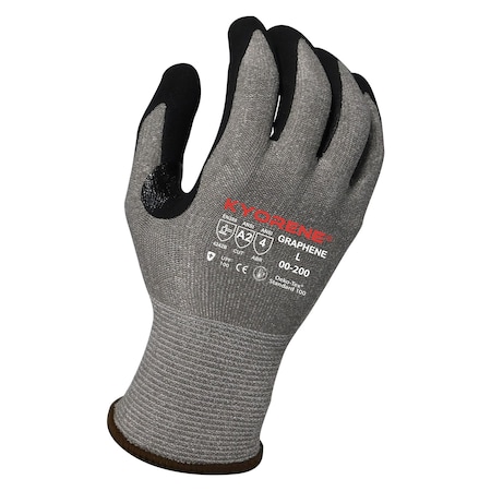 15g Gray Kyorene GrapheneA2 Liner With Black HCT MicroFoamNitrile Palm Coating (XL) PK Gloves